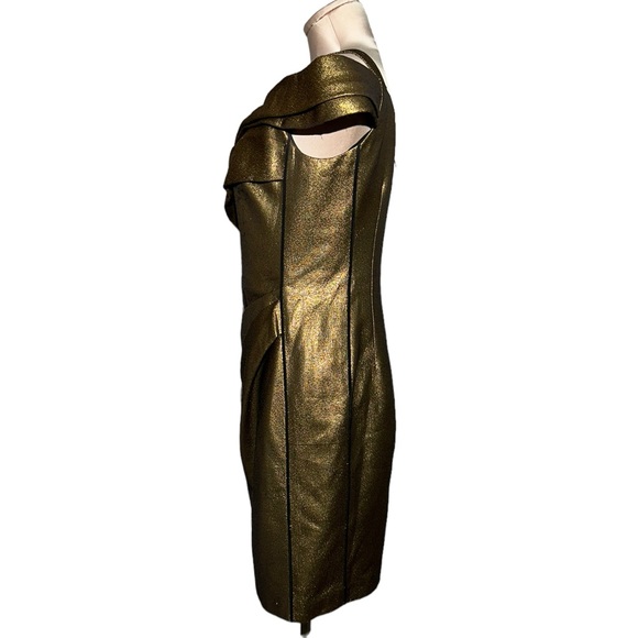 J Mendel Paris authentic gold dress in size 12. EUC. Absolutely gorgeous - Picture 4 of 14